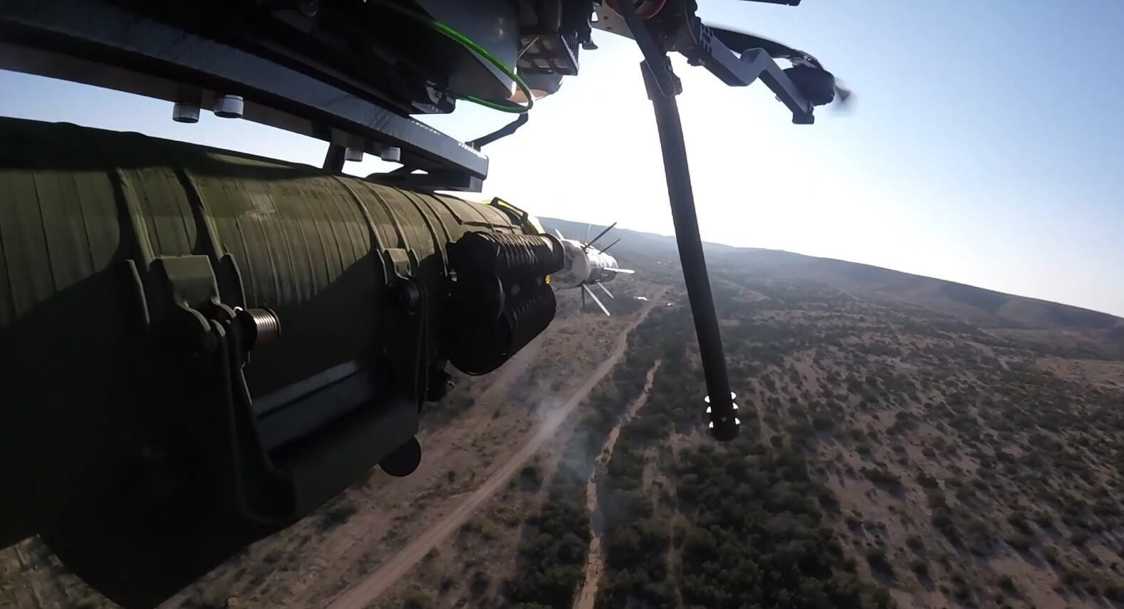 Javelin Launch view of sky in background